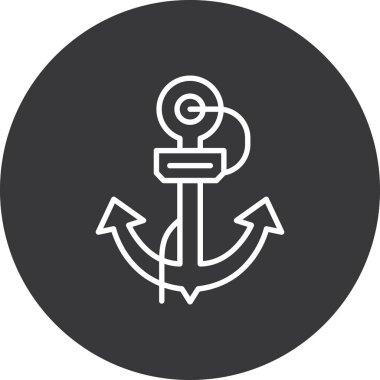 Gemi simgesi vektör illüstrasyonu