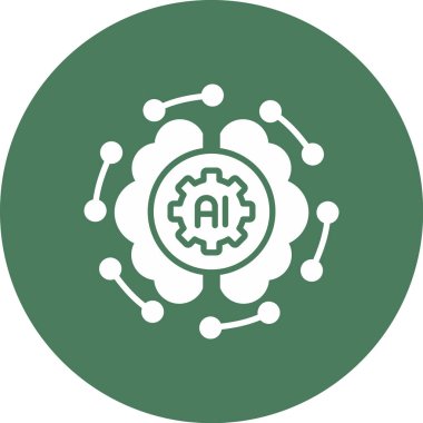 Evet. Web simgesi basit bir illüstrasyon. ai teknoloji sembolü