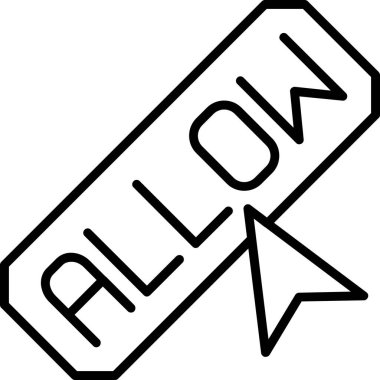 Beyaz bir arkaplan çizimi ve sağ işaret