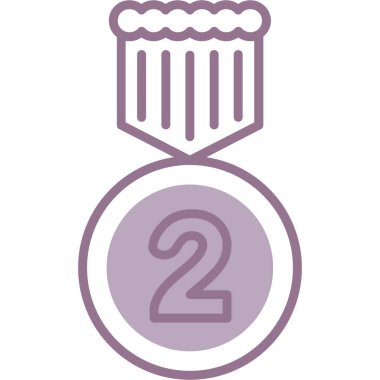 Madalya. Web simgesi basit illüstrasyon