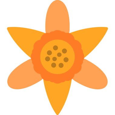 Çiçek. Web simgesi basit illüstrasyon