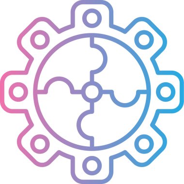 Dişliler. Web simgesi basit illüstrasyon