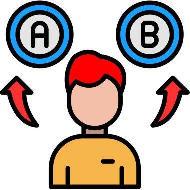 Bir adamın vektör illüstrasyonu