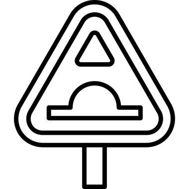 Üçgen simgesi, vektör çizimi