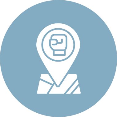 Bir harita simgesinin vektör illüstrasyonu