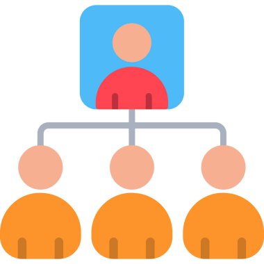 iş takımı düz vektör simgesi