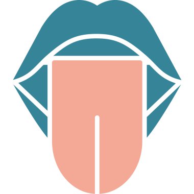 Dişi dudaklar. Basit illüstrasyon