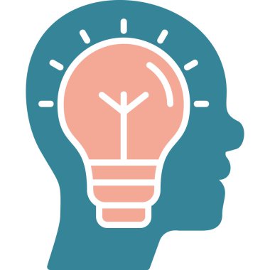 yaratıcı ampul fikir simgesi