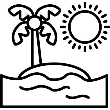 yaz tatili simgesi ana hatlarıyla