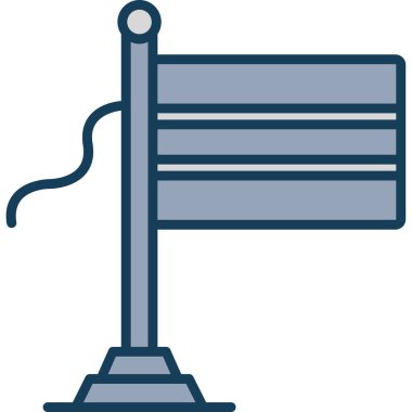 İnşaat endüstrisi vinç simgesi - taslak biçimi