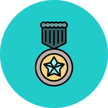 Rozet. Web simgesi basit illüstrasyon