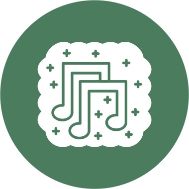 müzik notu vektör simgesi