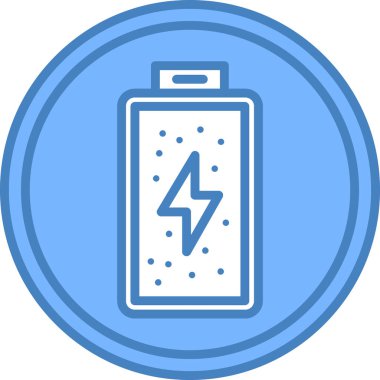 Pil. Web simgesi basit illüstrasyon