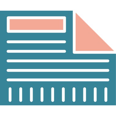 Belge. Web simgesi basit illüstrasyon