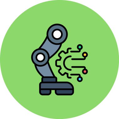 robot. Web simgesi basit tasarım