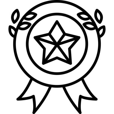 Rozet. Web simgesi basit illüstrasyon