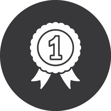 Rozet. Web simgesi basit illüstrasyon