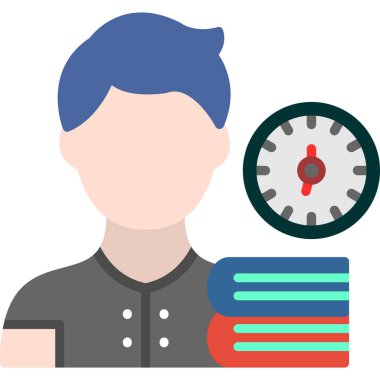 iş & yönetimi için zaman yönetimi dairesi simgesi