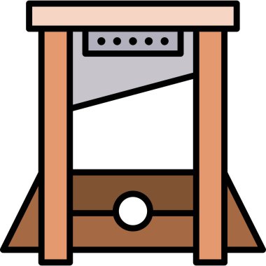 Ahşap tablo ikonu vektör illüstrasyonu