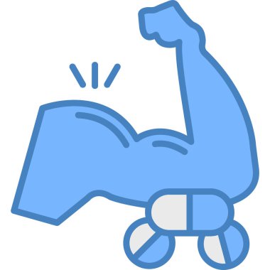 güçlü boks eldiveni simgesi - taslak biçimi