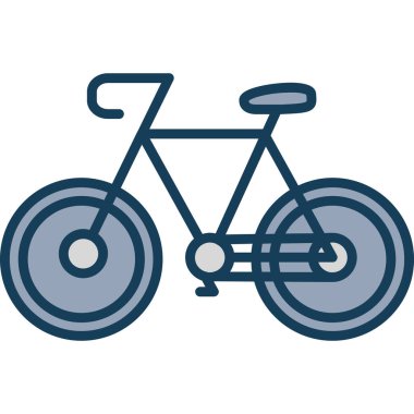 Bisiklet. Web simgesi basit illüstrasyon