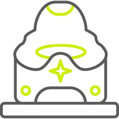 Şapka. Web simgesi basit tasarım