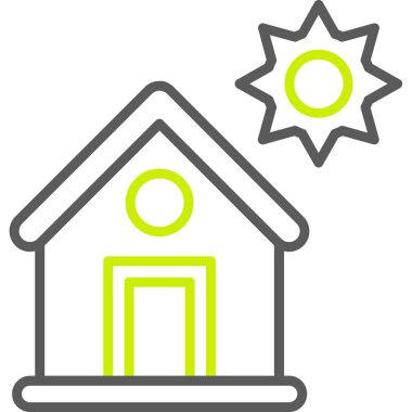 Ev simgesi vektör illüstrasyonu