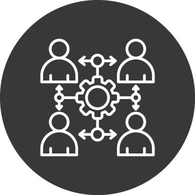 İnsan simgesinin vektör illüstrasyonu