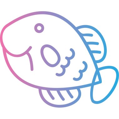 balık ağı simgesi basit illüstrasyon