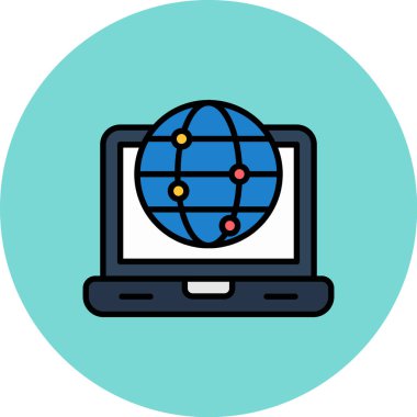 ağ bağlantı vektörü simgesi