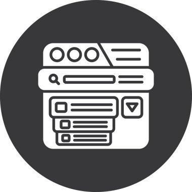 Seo simgesinin vektör illüstrasyonu