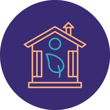 Modern yapı simgesinin vektör illüstrasyonu