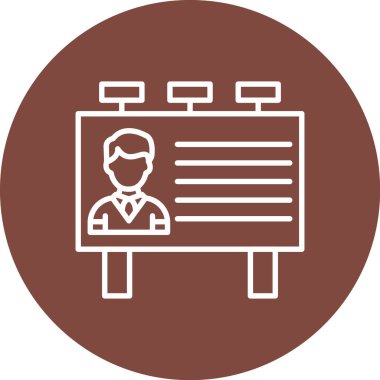 Dizüstü bilgisayarı olan bir adamın vektör illüstrasyon simgesi