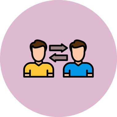 İnsan simgesinin vektör illüstrasyonu