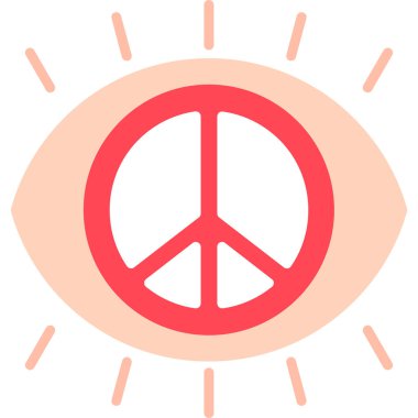 Göz. Web simgesi basit illüstrasyon