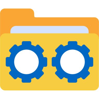 dişli makine simgesi. Web için makine vektör simgelerinin özet çizimi