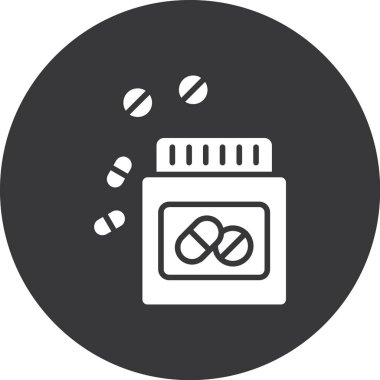 Uyuşturucu ikonu vektör illüstrasyonu. ilaç işareti ve sembol