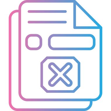 Belge. Web simgesi basit illüstrasyon