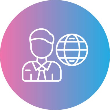 Modern simgenin vektör illüstrasyonu