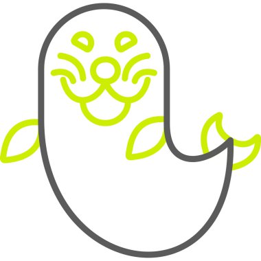 Yeşil arkaplan ile sevimli bir el çizimi