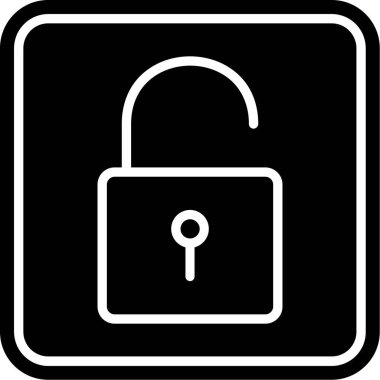 ikon vektör illüstrasyonunu kilitle