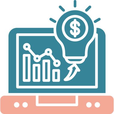 İş büyümesi simgesi, vektör illüstrasyonu