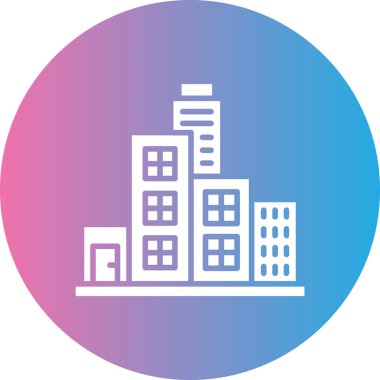 vektör şehir illüstrasyon simgesi