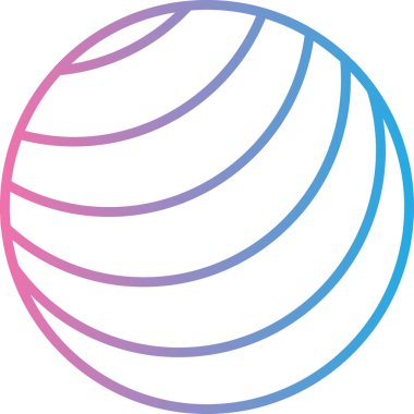 Küre. Web simgesi basit illüstrasyon