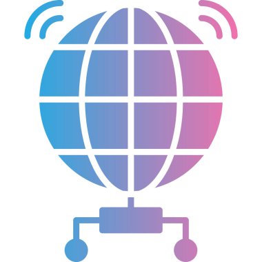 Wi-Fi ağ vektör simgesi kolayca değiştirilebilir ya da düzenlenebilir