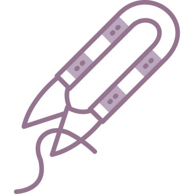 Kablo simgesi, vektör illüstrasyonu