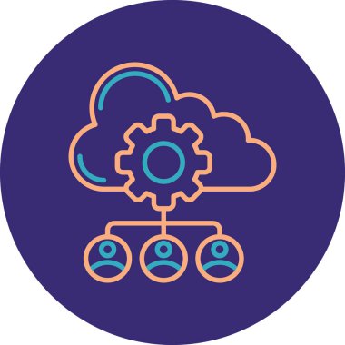 Bulut hesaplama. Web simgesi