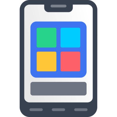 mobil uygulama web simgesi basit tasarım