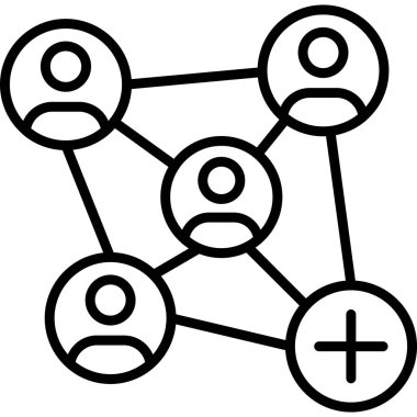 Molekül. Web simgesi basit tasarım