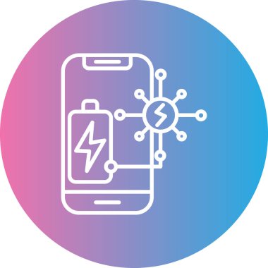 Akıllı telefon simgesinin vektör illüstrasyonu